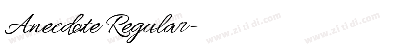 Anecdote Regular字体转换 Anecdote Regular字体转换